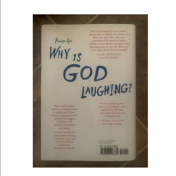 Why Is God Laughing by Deepak Chopra Soft Cover Book - Picture 2 of 2